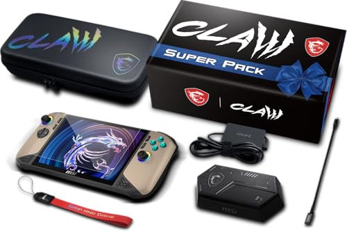 msi Claw 8 AI+ A2VM Super Pack-065FR: Intel Core Ultra 7 258V - 32GB LPDDR5x - SSD 1TB - Intel Arc Graphics - 8 Full HD 120Hz Touch 500Nits - WiFi 7 - Windows 11 Famiglia