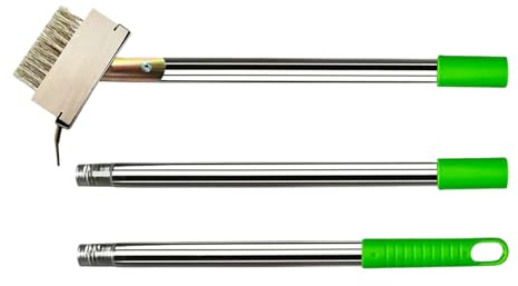 Crevice Weeder 2 in 1 Brückenwaschbürste mit Mörtelreinigungskante, robustes Moosentferner Werkzeug | Terrassen-Crack-Reiniger, Gehweg-Reinigungsbürste, Reiniger