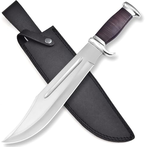 Handmade Edelstahl Full Tang JAGDMesser Camping Scheide handgeschmiedetl MAQ3101