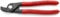 KNIPEX Kabelschere auf SB-Karte mit Kunststoff überzogen brüniert 165 mm, 95 11 165 SB