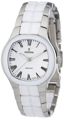 Festina Damen-Armbanduhr XS Trend Ceramic Analog Quarz Verschiedene Materialien F16626/2