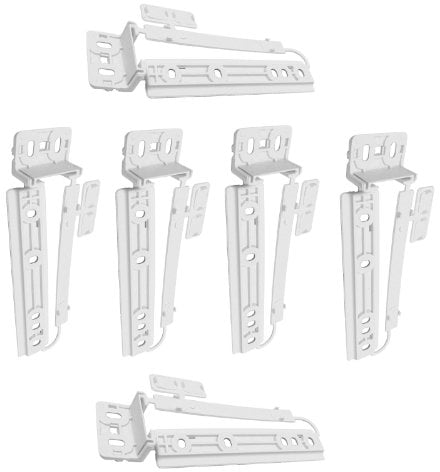 Zanussi Fridge Freezer Door Plastic Mounting Slide Bracket Fixing Kit (Pack of 6)
