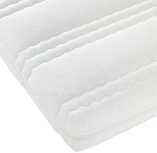 Best For Kids Kinderbett-Matratze Kesja 60x120x10 cm oder 70 x 140 x 10 cm, sehr Gute Qualität Gesteppte und Weiche Kindermatratze aus Frottee (60x120)