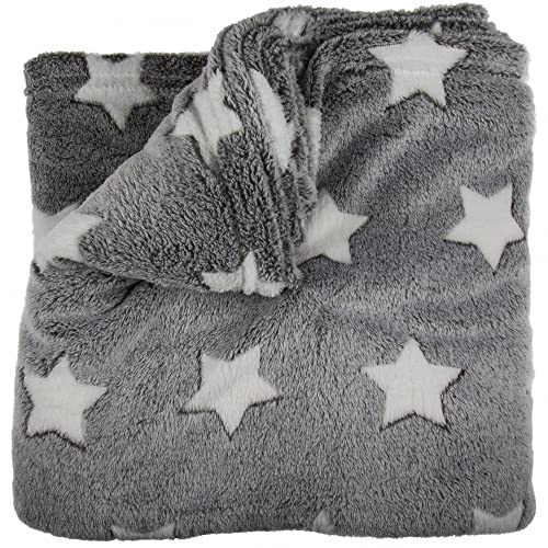 Out of the blue 190176 Kuscheldecke, Polyester, grau, 33 x 9 x 33.5 cm