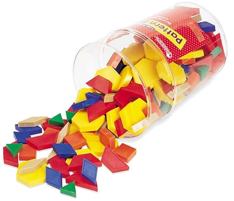 Learning Resources Plastic Pattern Blocks - Set of 250, Ages 3+