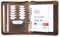 ALMADIH Ledermappe A5 Leder Organizer mit Ringmechanik Reißverschluss Kalender 2025 - Leder Mappe Premium Rindsleder braun vintage OS Ledermappe Terminplaner Terminkalender (A5 Org S bv)