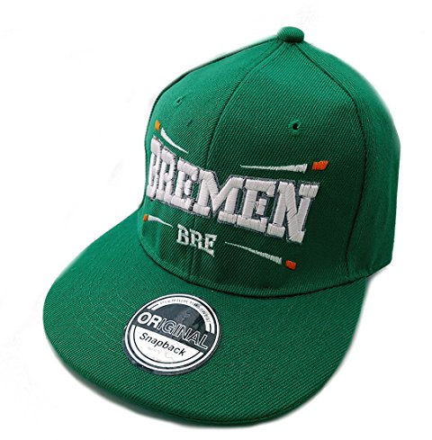 Snapback Fussball Bundesliga Fan Sports Caps Basecap Bremen BRE grün