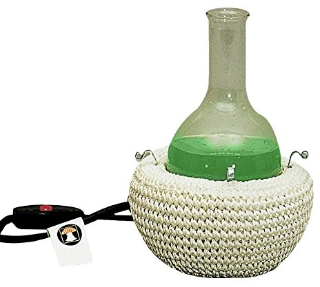 SAF Wärmetechnik Glasseide Standardheizhauben für 500mL Rundkolben, Weiß, 250 Watt, 230 Volt