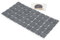 Adsamm® / 50 x feltrini autoadesivi/Grigio / 20x20 mm/Quadrato/piedini per mobili in feltro da 3.5 mm di spessore/pad protettivi per arredi