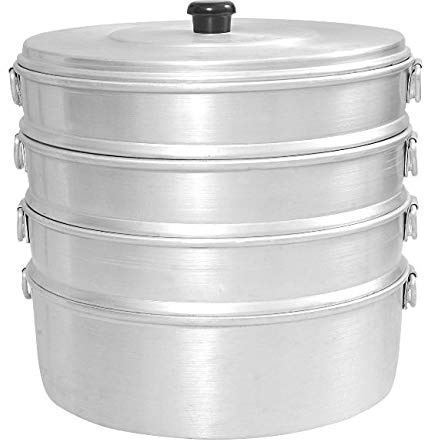 Momos Dampfgarer aus Aluminium, groß, 11 4.750 l Fassungsvermögen