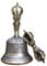 Feng Shui Tibetanisch Buddhistische Antik Kupfer Glocke Dorje Vajra Handarbeit für buddhistische Rituale W3920