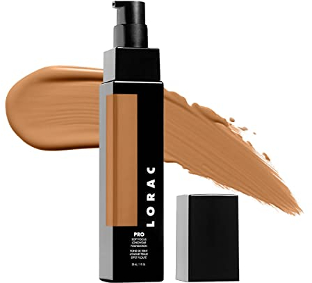 LORAC PRO Foundation, Make-up - Foundation, cremige Make-up Base, mittlere bis volle Deckkraft, mit Vitamin C, ohne Duftstoffe und vegan, cruelty-free, Farbton 18 Grundierung