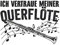 Ich vertraue meiner Querflöte: Notenheft: A5 120 Seiten Notenblock Flöte Musikschule Flötenspieler