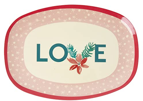 Rice - Piatto rettangolare in melamina 2020 Christmas Love Print