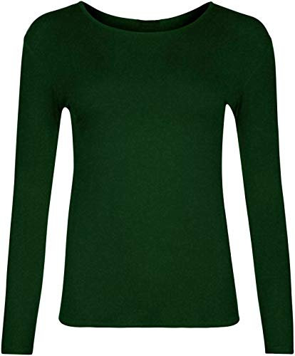 21Fashion Kids Plain Basic Top Long Sleeve Womens Girls Boys Uniform T-Shirt Tops