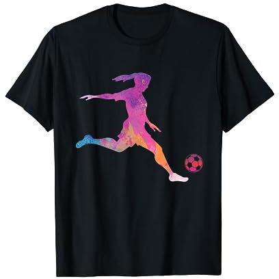 Joueur de football femmes football cadeau football fille T-Shirt