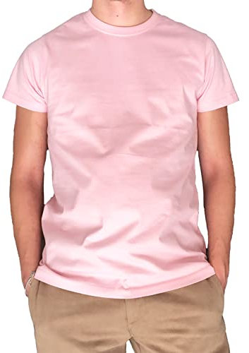 ROLY Dogo Premium 6502 Camiseta 100% algodón Unisex Rosa Claro 48 M