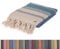 BERGAMA türkisches Strandtuch, 100% Baumwolle, vorgewaschen, 96 x 180 cm, schnell trocknend, sandfrei, leicht, großes Badetuch für Strand, Pool, Fitnessstudio, Picknick und Yoga-Decke (Aqua Blue)