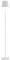 Zafferano, Lampada Poldina L, Lampada da Terra Ricaricabile e Senza Fili con Controllo Touch, Adatta per Salotto ed Esterni, Dimmer, 2200-3000 K, Altezza Regolabile 52-122 cm, Colore Bianco