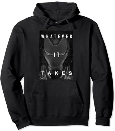 Marvel Avengers Endgame Iron Man Dark Poster Pullover Hoodie