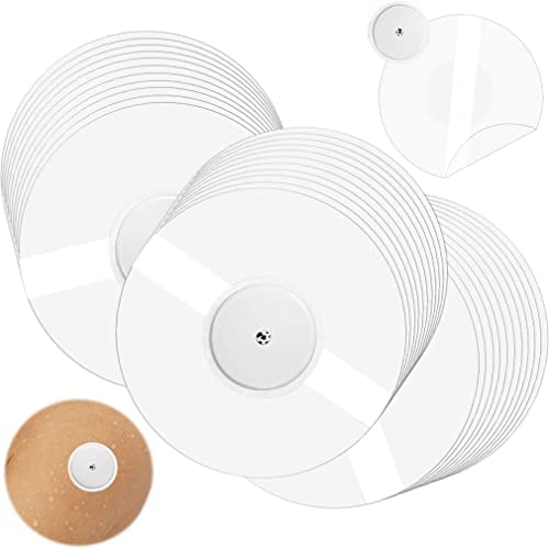 55 Stück Freestyle Libre Pflaster, Libre Patch Sport-Pflaster für Freestyle Libre 1 2 & 3, transparent ohne Kleber in der Mitte, selbstklebend Wasserfest & Hautfreundlich - 14 Tage Klebekraft