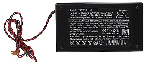 vhbw Batterie kompatibel mit GE Fanuc IC693ACC302A, IC693ACC302B Steuereinheit (15000mAh, 3V, Li-MnO2)