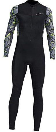 Traje De Neopreno Hombre Una Pieza Cremallera Frontal Negro M