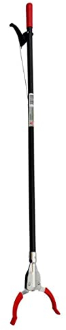 Rekord Greifzange für Dosen, Flaschen & Müll mit gummiertem Griff und kräftigem Greifmechanismus, Gesamtlänge: ca. 92 cm, Gewicht: 1,33 kg, einfaches Aufsammeln ohne Bücken, Greifhilfe, Müllzange