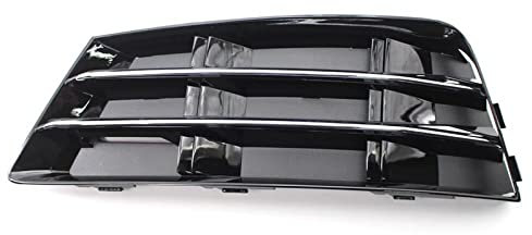 Für A-udi A4 B9 2016 2017 2018 Vorne Links Rechts Stoßstange Nebelscheinwerfer Lampe Kühlergrill Autozubehör 8W0807681R 8W0807682R Nebelscheinwerfergitter (Color : Plating-Left)