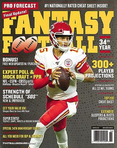 PRO FORECAST MAGAZINE - FANTASY FOOTBALL 2023 - PATRICK MAHOMES (cover) BRAND NEW