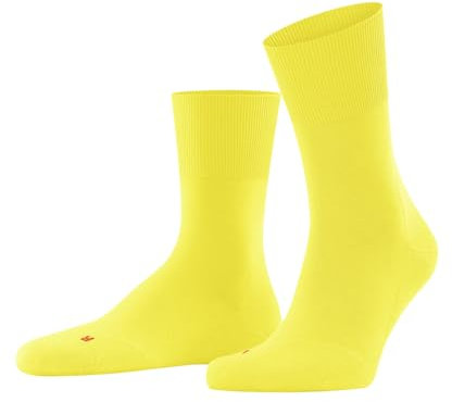 FALKE Unisex Run U Sso Baumwolle Funktionsmaterial Einfarbig Socken , Gelb Sun 1383, 44-45