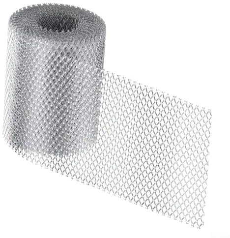 Dachrinnenschutz, 6,1 m Laubschutz für Dachrinnen, Aluminiumblattfilter, Dachrinnenschutzrolle (15 cm)