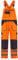 LABEL APPAREL Men's Hi Vis Bib & Brace Workwear Dungarees Adjustable Straps Work Dungarees For Men, Orange/Navy Colour, Size- XL