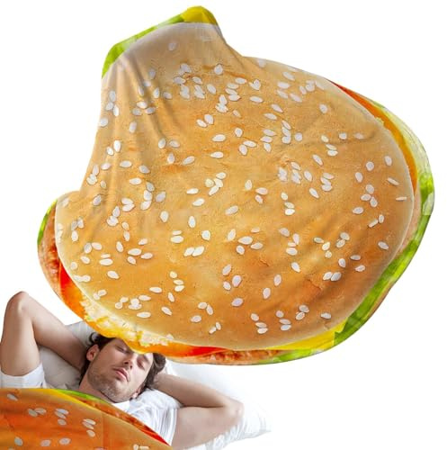Duroecsain Lebensmittel-Decken – kreative weiche Decke, weiche Flanell-Tortilla-Decke, doppelseitig, Tortilla-Decke