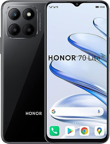 HONOR 70 Lite, Smartphone 5G, FullView 6.5 Pollici 90 Hz, 4 GB + 128 GB, 5000 mAh, Android 12, Dual SIM (Rinnovato)