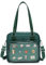 Oxford Ita Bag Crossbody-Tasche Umhängetasche Messenger Rucksack Mehrzweck-Pins Display, Dunkelgrün