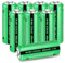 PKCELL NIMH Lot de 8 piles rechargeables 2/3AAA (non AAA), 1,2 V 400 mAh pour lampes solaires, 8 pièces (remarque : il est 2/3AAA, plus court que les piles AAA)