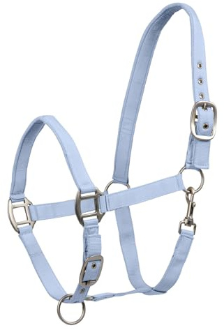 Waldhausen Perlonhalfter Satin, Pastellblau, Pony