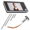 WheatThrive Judas de porte numérique - Grand angle antivol - Caméra extérieure HD 720p - Écran LCD intérieur de 8,9 cm - Sans sonnette