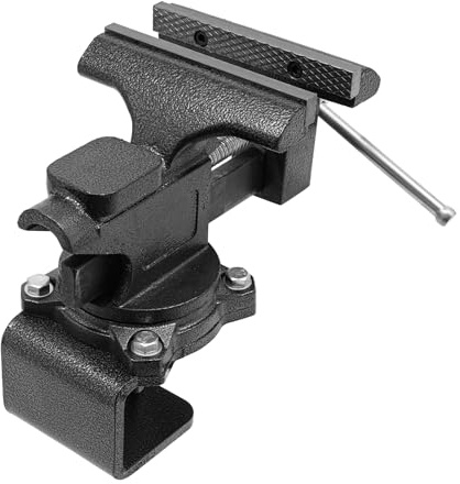 Schraubstock 115 mm drehbar 270° Tischschraubstock 2-in-1-Mehrzweck-Hochleistungs-Schraubstock für Holzbearbeitung, Handwerker, Modellbau