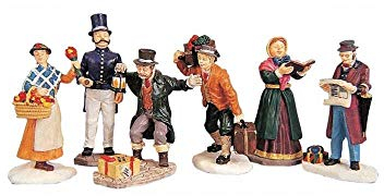 Lemax Christmas Village Townsfolk Figurines Set of 6-92355