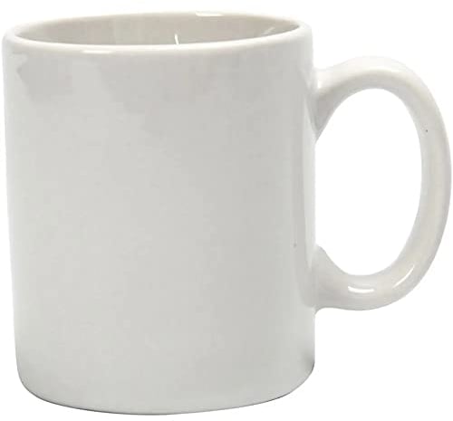 Tasse, H: 7 cm, T: 6 cm, weiß, 1 Stück