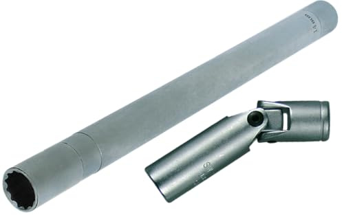 SW-Stahl 03640L Zündkerzenschlüsselsatz, 2-teilig, 14mm & 3/8 Zoll Antrieb | Dünnwandige Zündkerzennuss mit Verlängerung, Präzisionspassung für schwer zugängliche Stellen, robustes Zündkerzenwerkzeug