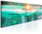 decomonkey Bilder Abstrakt 150x50 cm 1 Teilig Leinwandbilder Bild auf Leinwand Vlies Wandbild Kunstdruck Wanddeko Wand Wohnzimmer Wanddekoration Deko Sonne Kunst Sonnenuntergang
