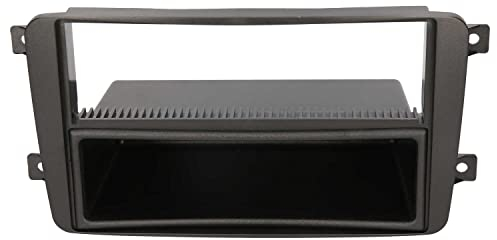 Audioproject A219- Façade autoradio Universel 2 DIN Compatible avec: Mercedes Benz C-Klasse W203 S203 CLK A209 Viano Vito Bj. 2000-2006 ISO -Noir