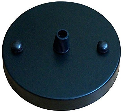 100mm Vintage Metal Ceiling Rose with Hook Ring Front Fitting Ceiling Hook for Single Point Drop Outlet Plate Durable Antique Finish for Pendant Lights