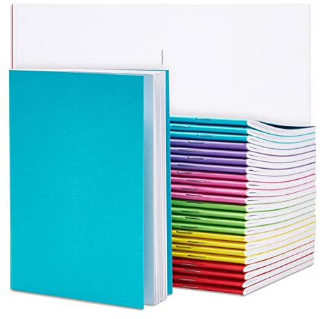 Paper Junkie Notizbuch Unliniert, Tagebuch, Skizzenheft, Kladde (10,8 x 14 cm, 6 Farben, 24 Stück)