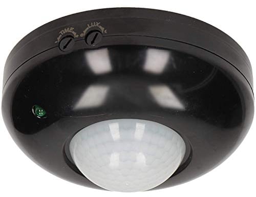 ORNO CR-203 LED Bewegungsmelder 360° 10-1200 W Decken Einbau Infrarot Unterputz Weiss 207 (schwarz)