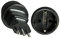 DINIC Reisestecker, Stromadapter Stecker Italien auf Schutzkontakt-Buchse, Netzadapter 3-polig IT (3 Stück, schwarz)