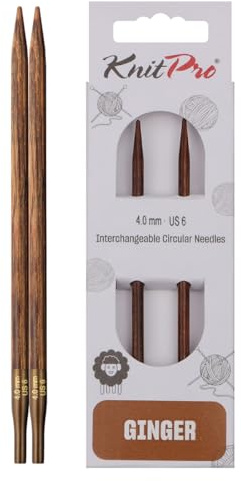 KnitPro Ginger Interchangeable Circular Needles 4 (10cm) | 4.00mm